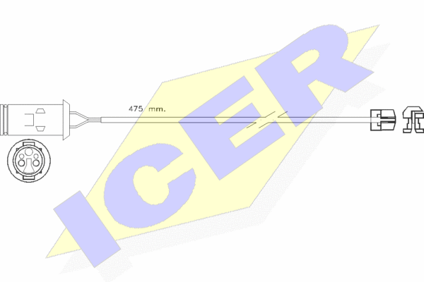Senzor de avertizare,uzura placute de frana 610255 E C ICER